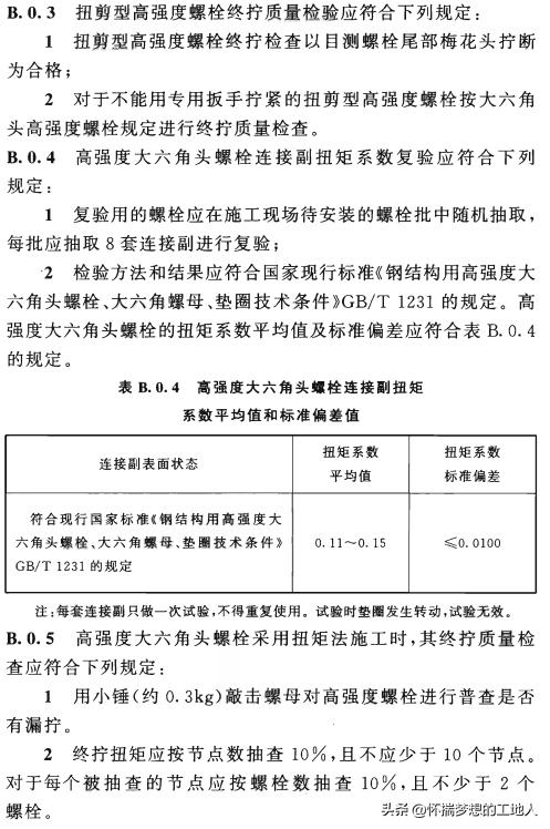 《钢结构工程施工质量验收规范》GB50205—2020强制性条文