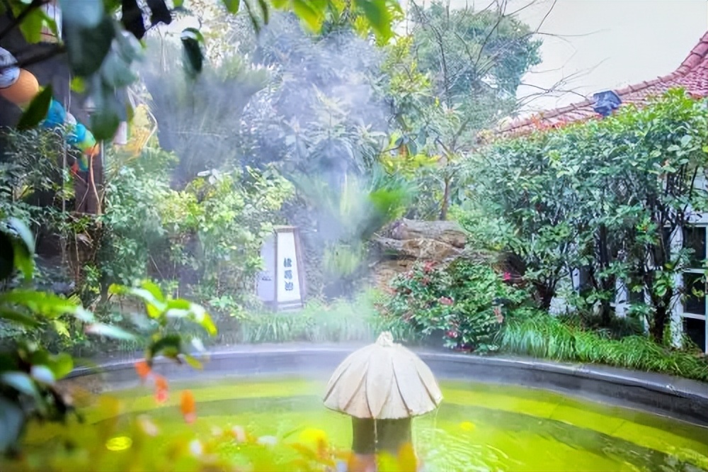 浙江第一温泉小镇,四水归明堂景点