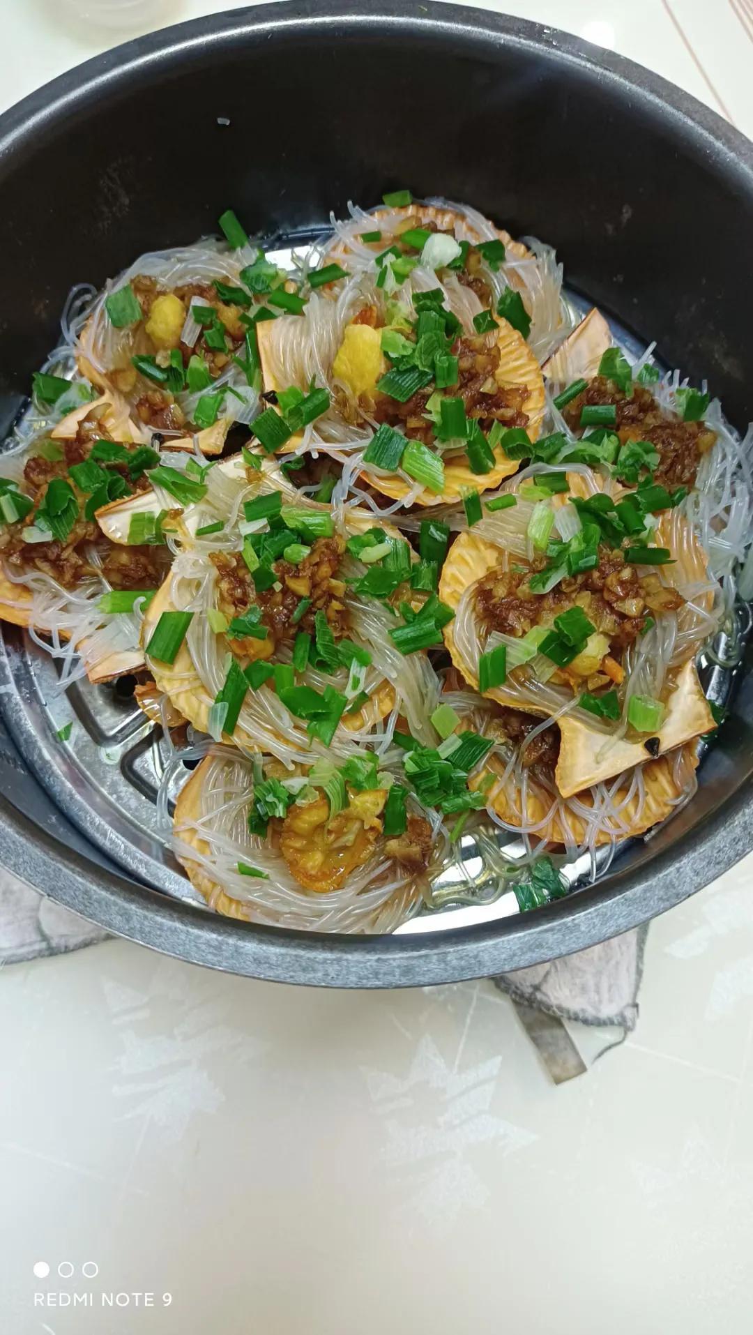 冷冻粉丝扇贝怎么蒸最好吃,扇贝干蒸米粉的做法