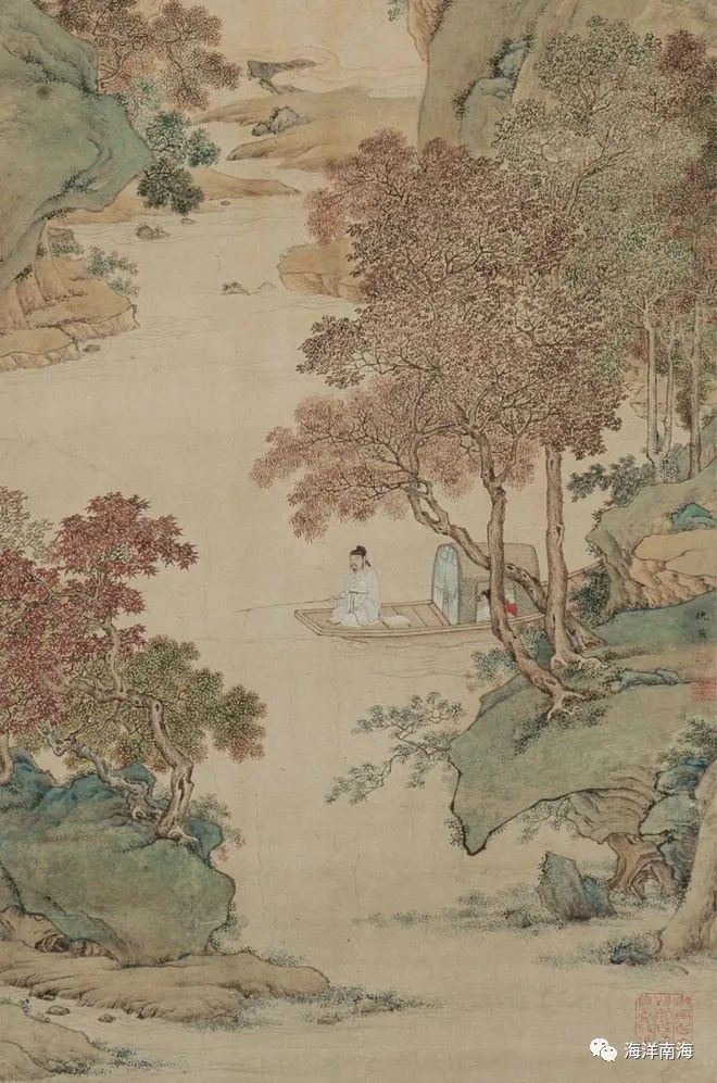 中国古代名画垂钓,古代名画垂钓