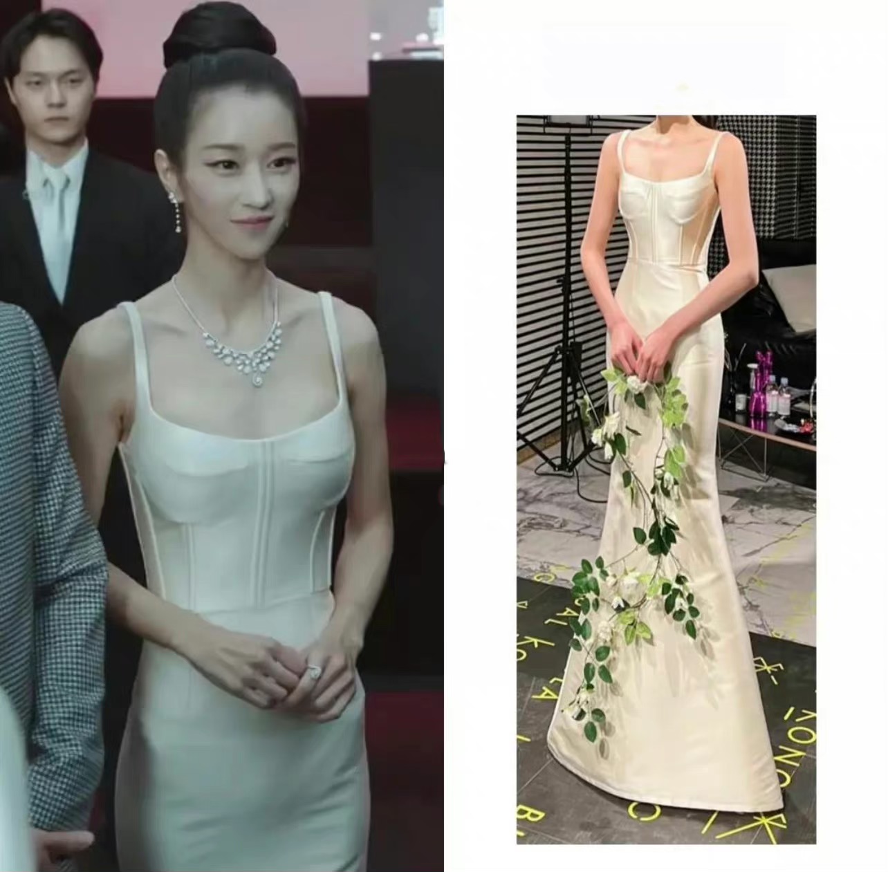 徐睿知短发蓝裙,徐睿知黑色礼服写真