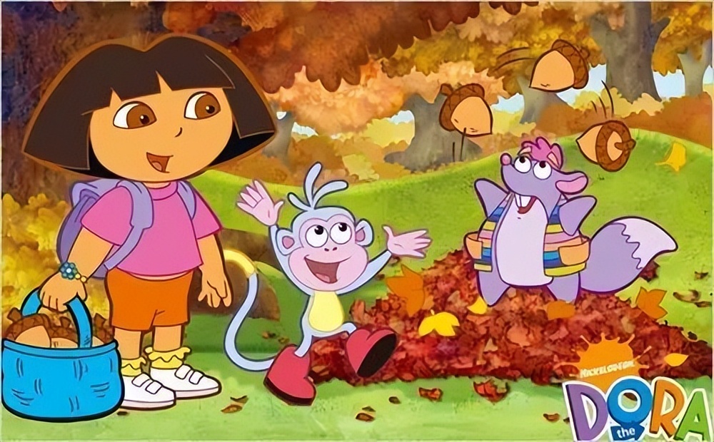 爱探险的朵拉故事英语版图片,儿童版英语电影爱探险的朵拉