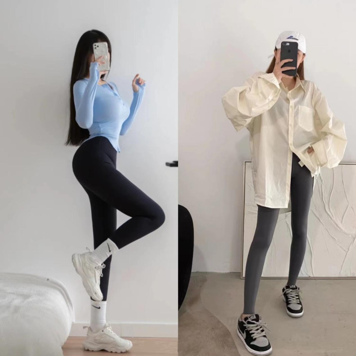 这个秋天就这样穿搭鲨鱼裤,这是我见过最潮的搭配