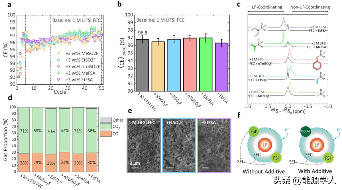 ACSEnergyLett.:LiFSI结构衍生物作为锂金属负极添加剂的机理探讨