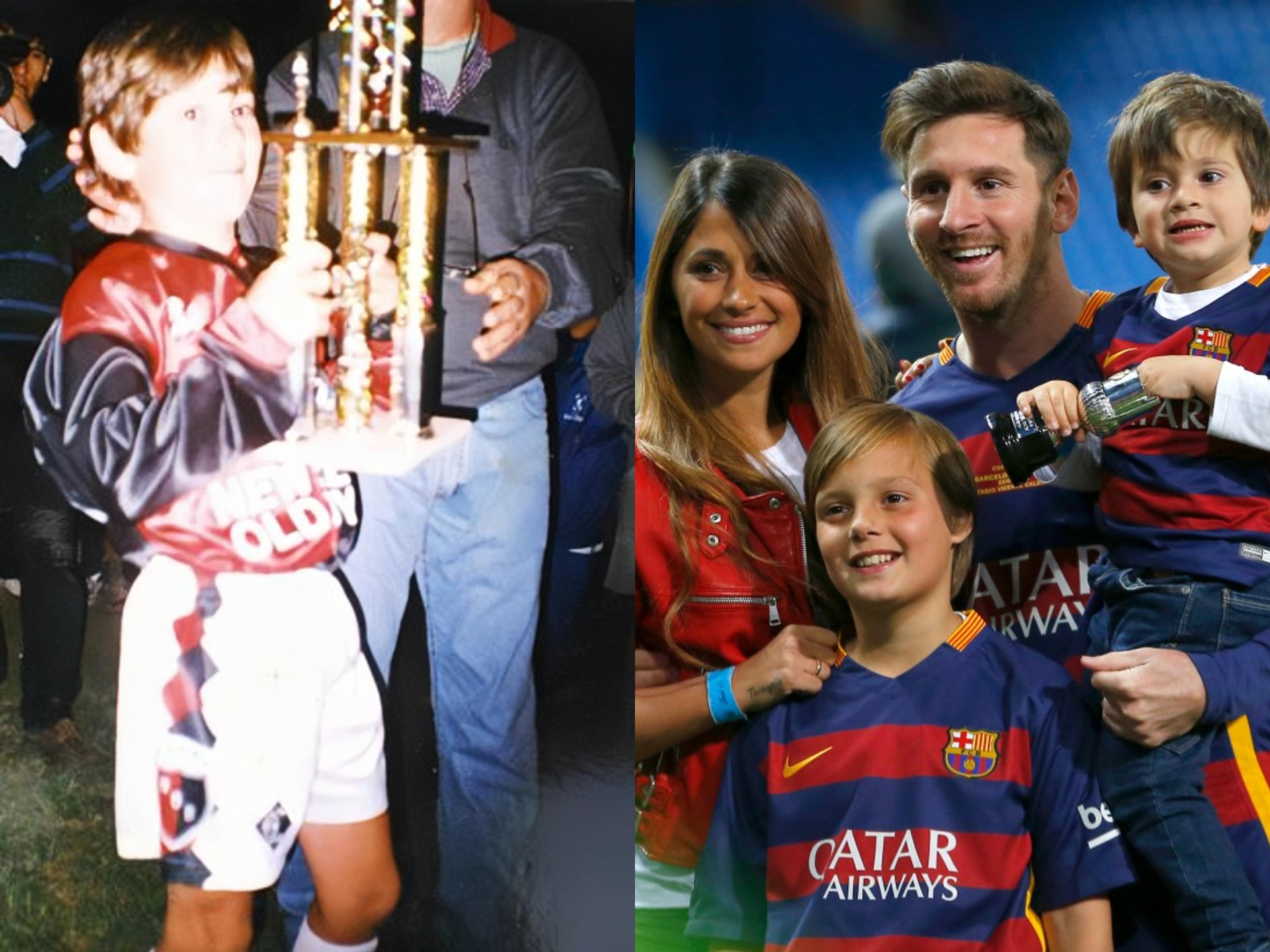 梅西的成名之球,球星梅西年轻的时候