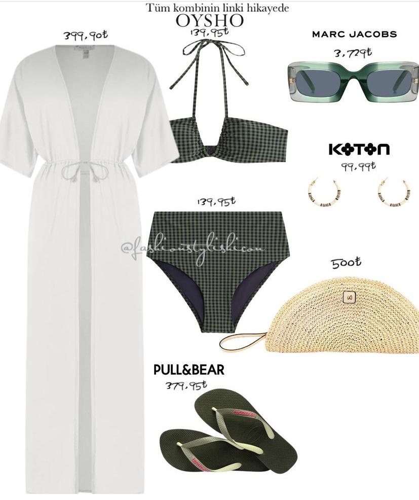 4套泳衣外穿泳衣穿搭公式分享,裙式泳衣穿搭保守