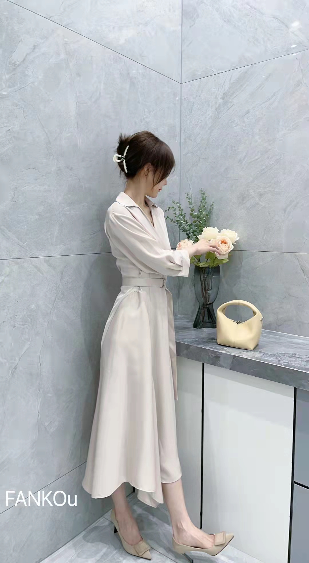 Ofiicelady看过来，如此优雅的连衣裙怎能错过？