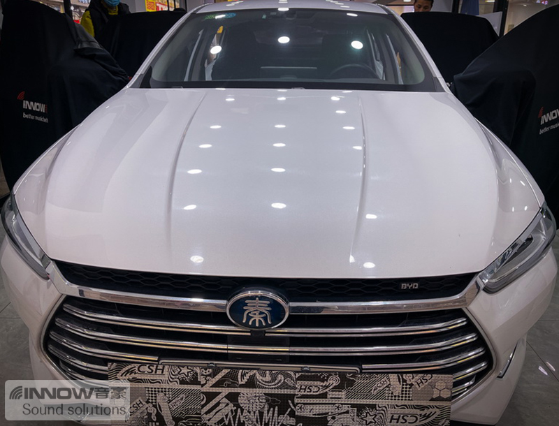 降噪进行时上海音豪比亚迪秦pro汽车隔音改装俄罗斯StP