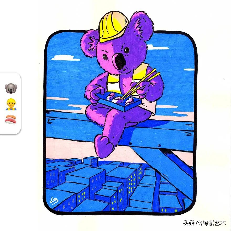 这组“符号”插画火了，你尽管出题，画不出来算我输