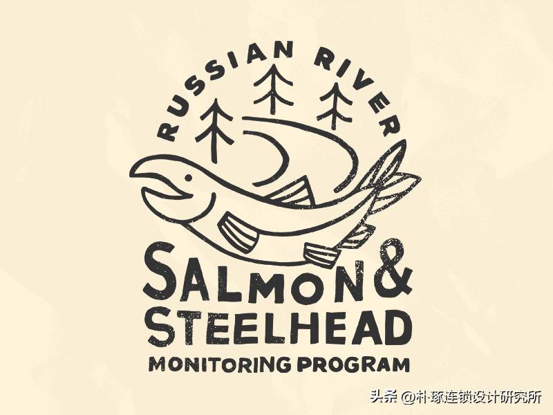 logo鱼设计创意图片欣赏,饭店logo鱼设计图片