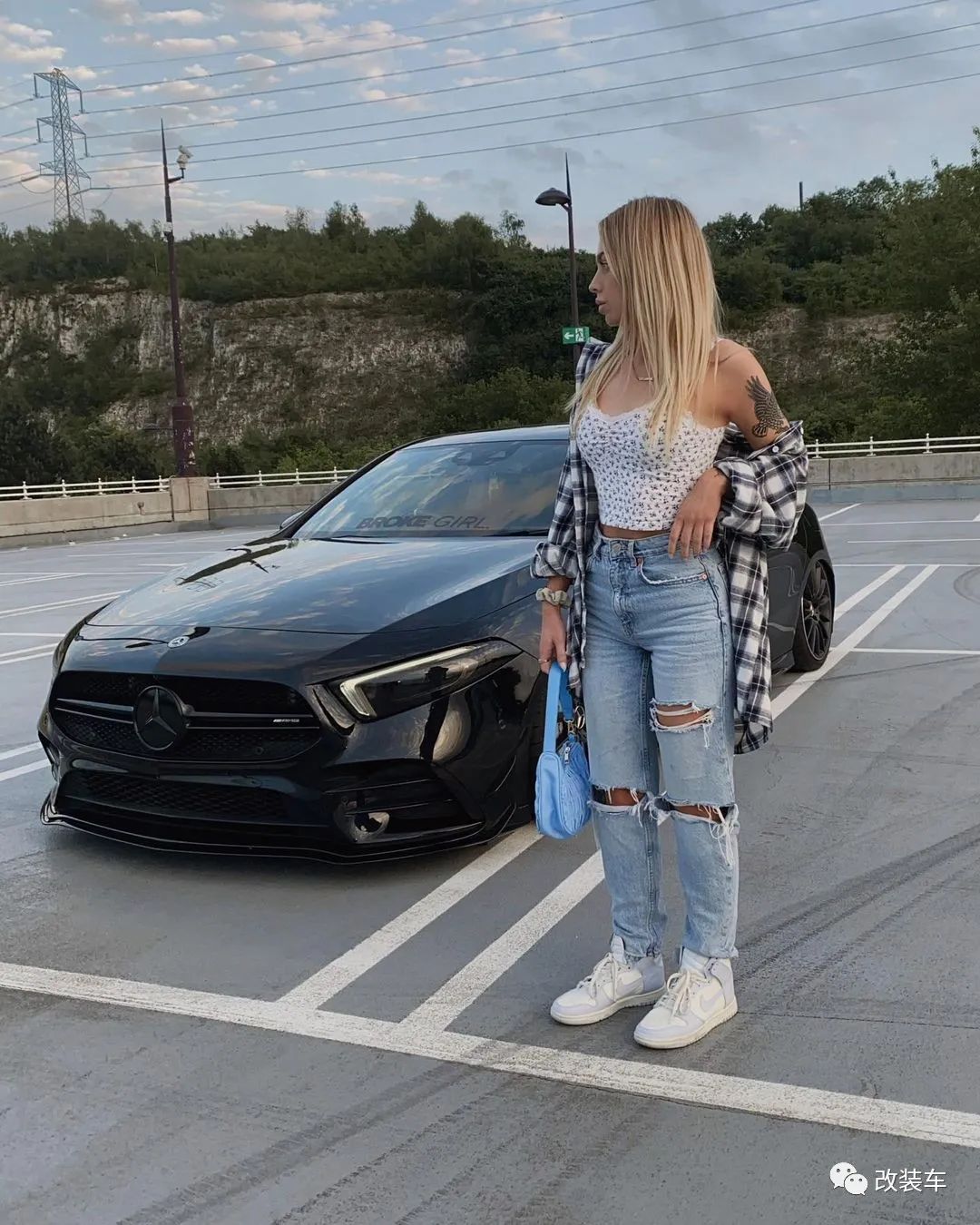 奔驰车模amga35,奔驰c级小姐姐改装