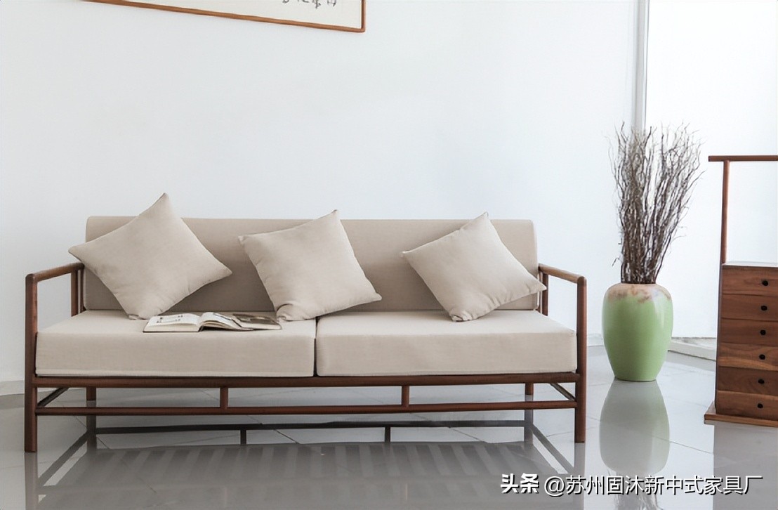 家具是原木风格治愈系小户型,原木家具现代简约风