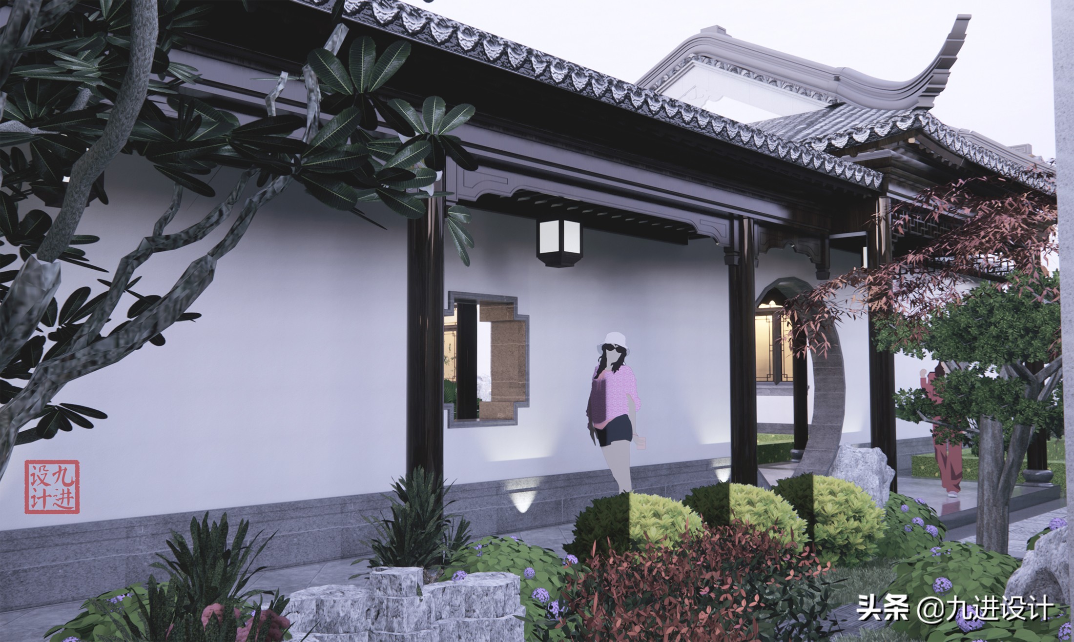 中式建筑以院为中心,中式院子诗意的生活场景