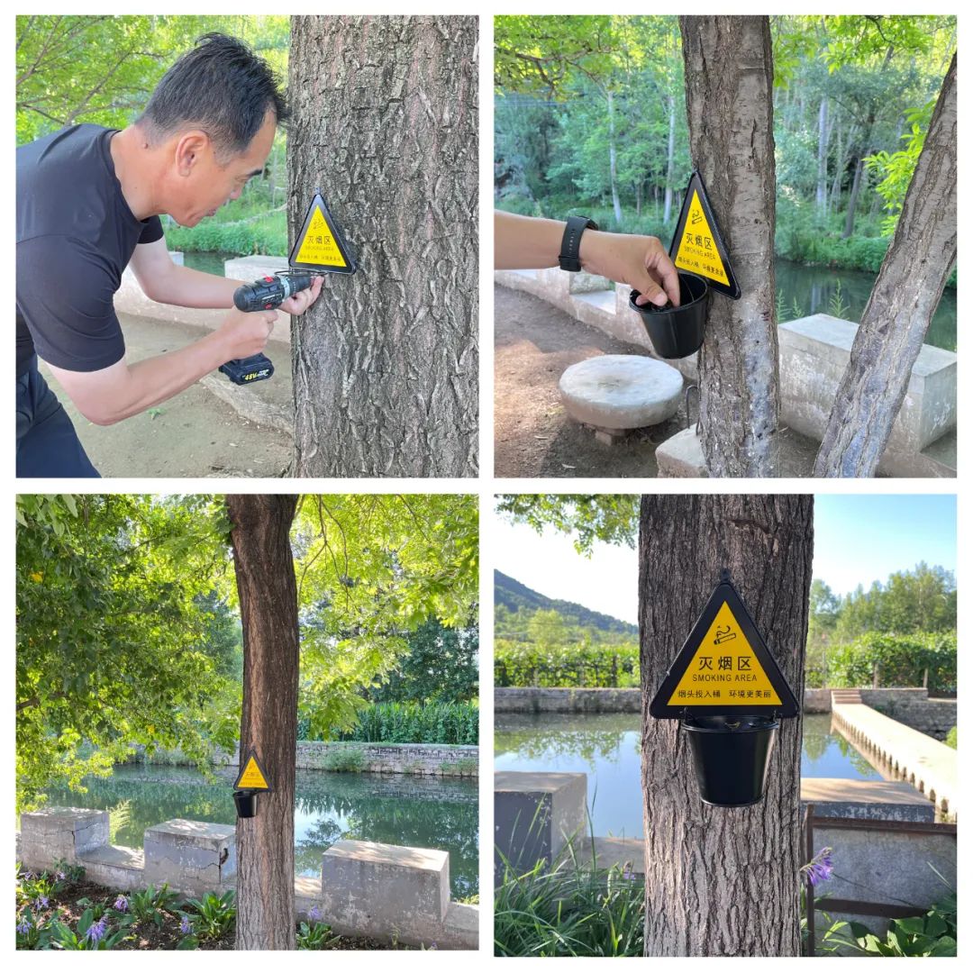 道德坑村有妙招~让小小的烟头有了新“家”