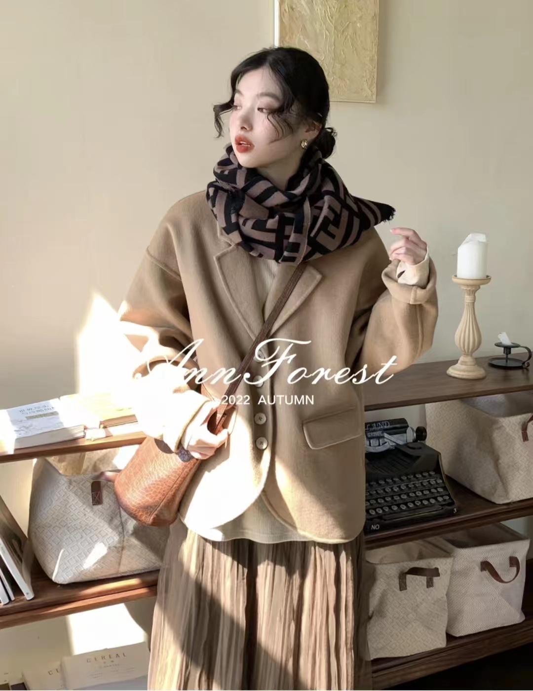 西装长裙搭配西装外套,西装外套配连衣裙气质高级感