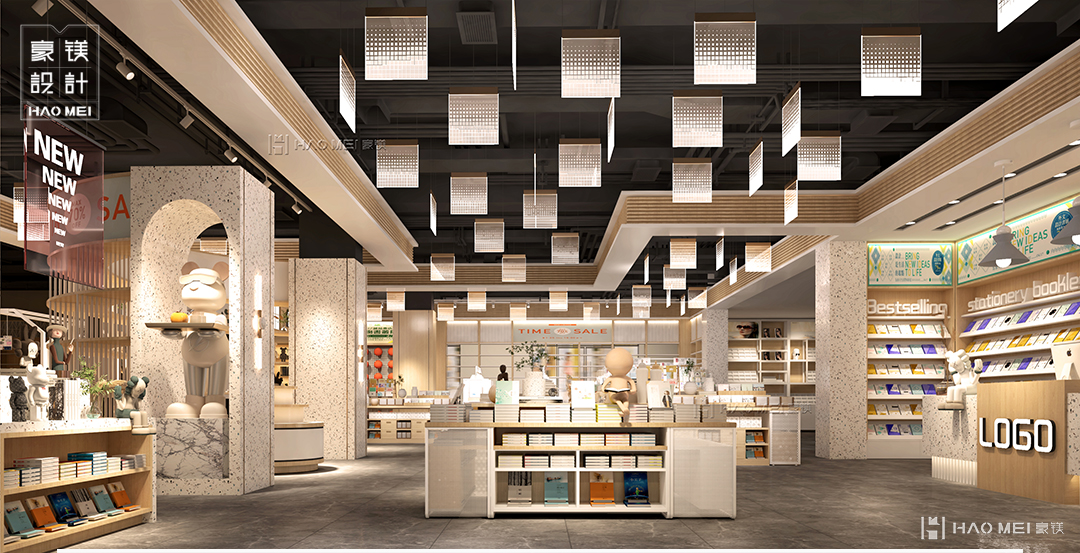 书店装修报价明细表全包,书店简单装修设计