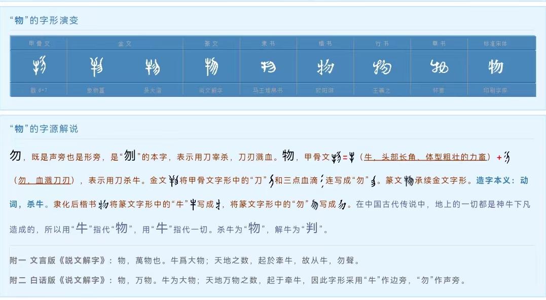 汉字自己会说话166（物）