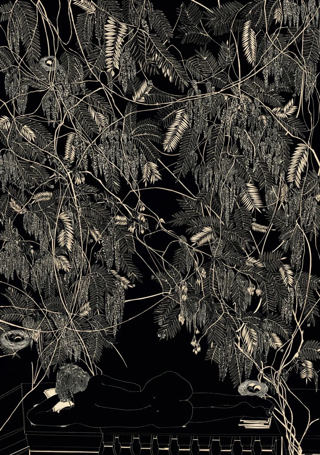 他坚持创作40年，刻出独一无二的黑白世界