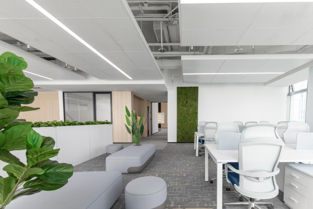 华可可实景落地作品|深圳前海万邑通科技总部办公室
