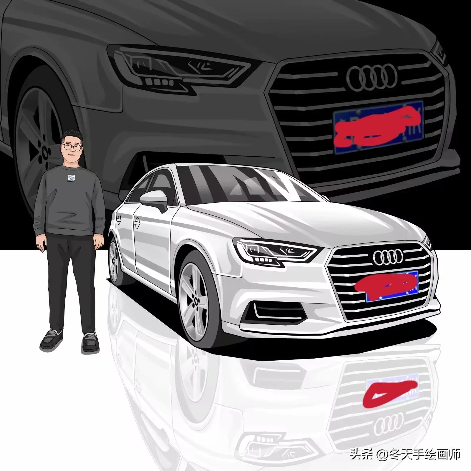 制作自己和车的漫画头像,怎么弄漫画汽车头像