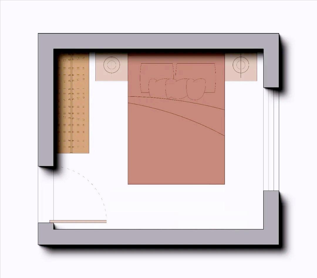 「定制家具」床头柜挡衣柜门，该如何解决？