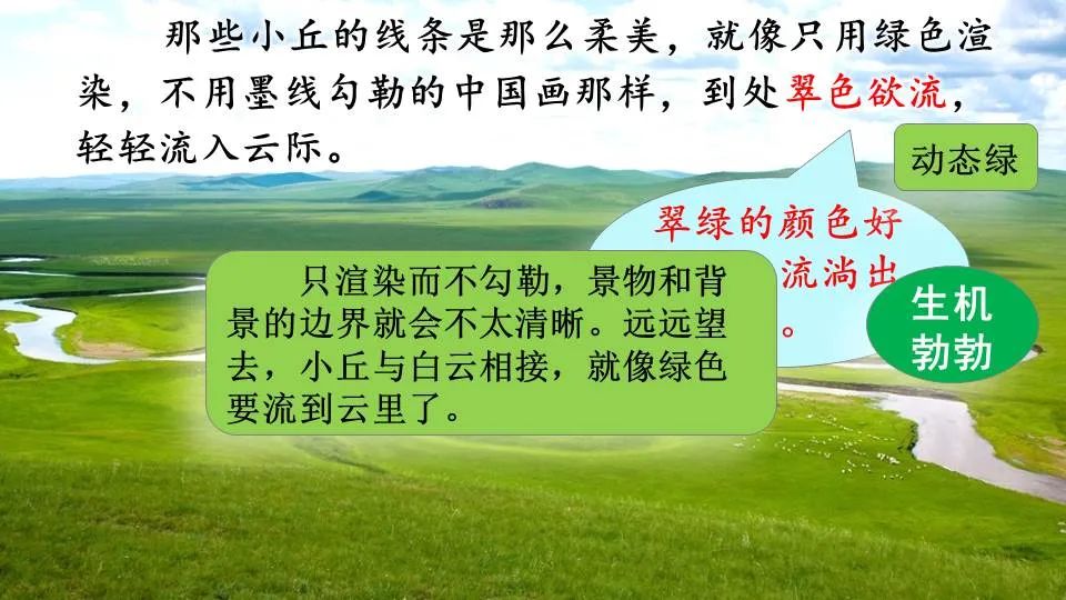 部编版六年级语文课文预习第1课,部编版六年级上册语文书草原预习