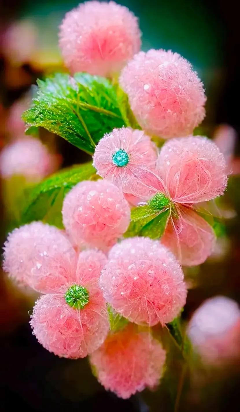 晶莹剔透的水晶花,超美丽的水晶花图片