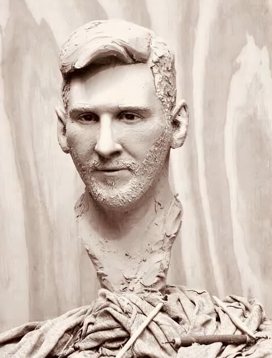 梅西巨幅壁画,为梅西制作壁画