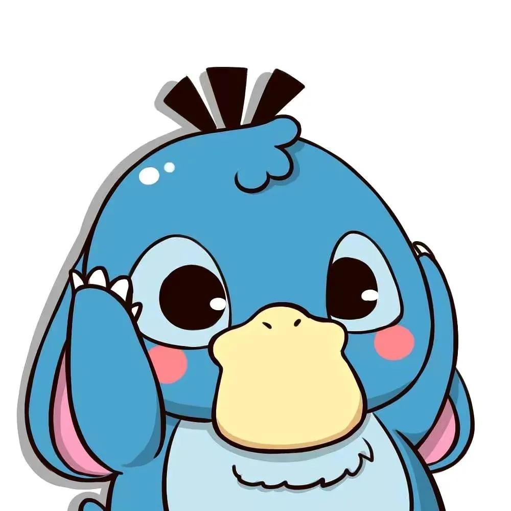 可爱可达鸭头像大全,各种可达鸭头像