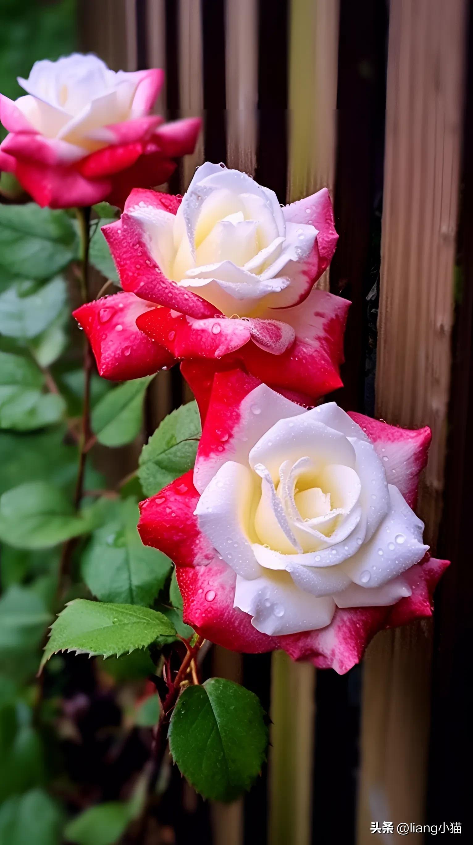 最漂亮玫瑰花带花苞的图片,浅紫色的好看的花