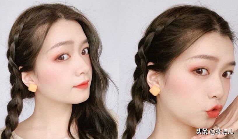 圆脸扎发赵丽颖同款,赵丽颖绑发带的发型图片