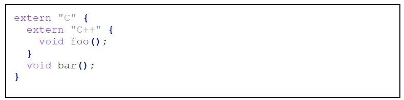 externc,c语言的extern