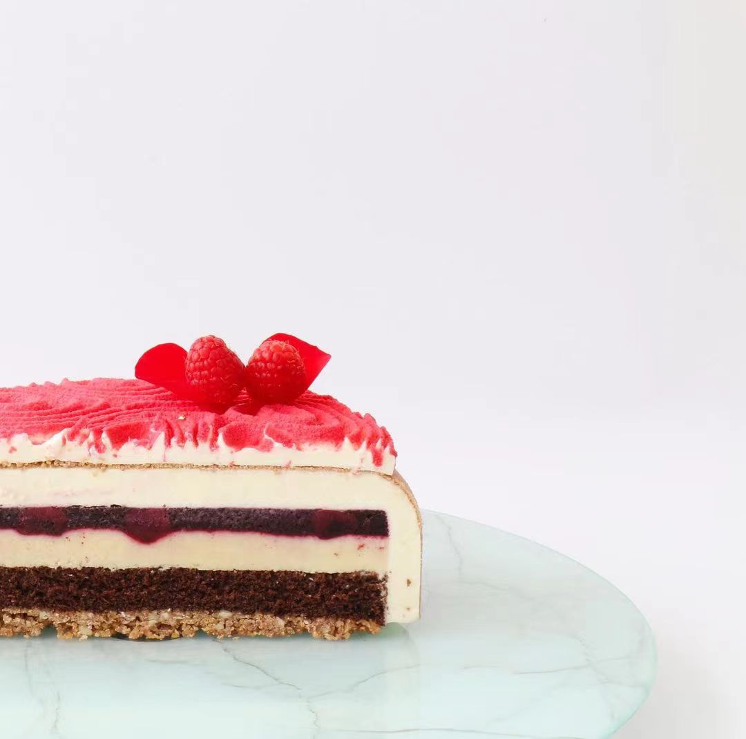 蛋糕切面,蛋糕两层夹心切面图片