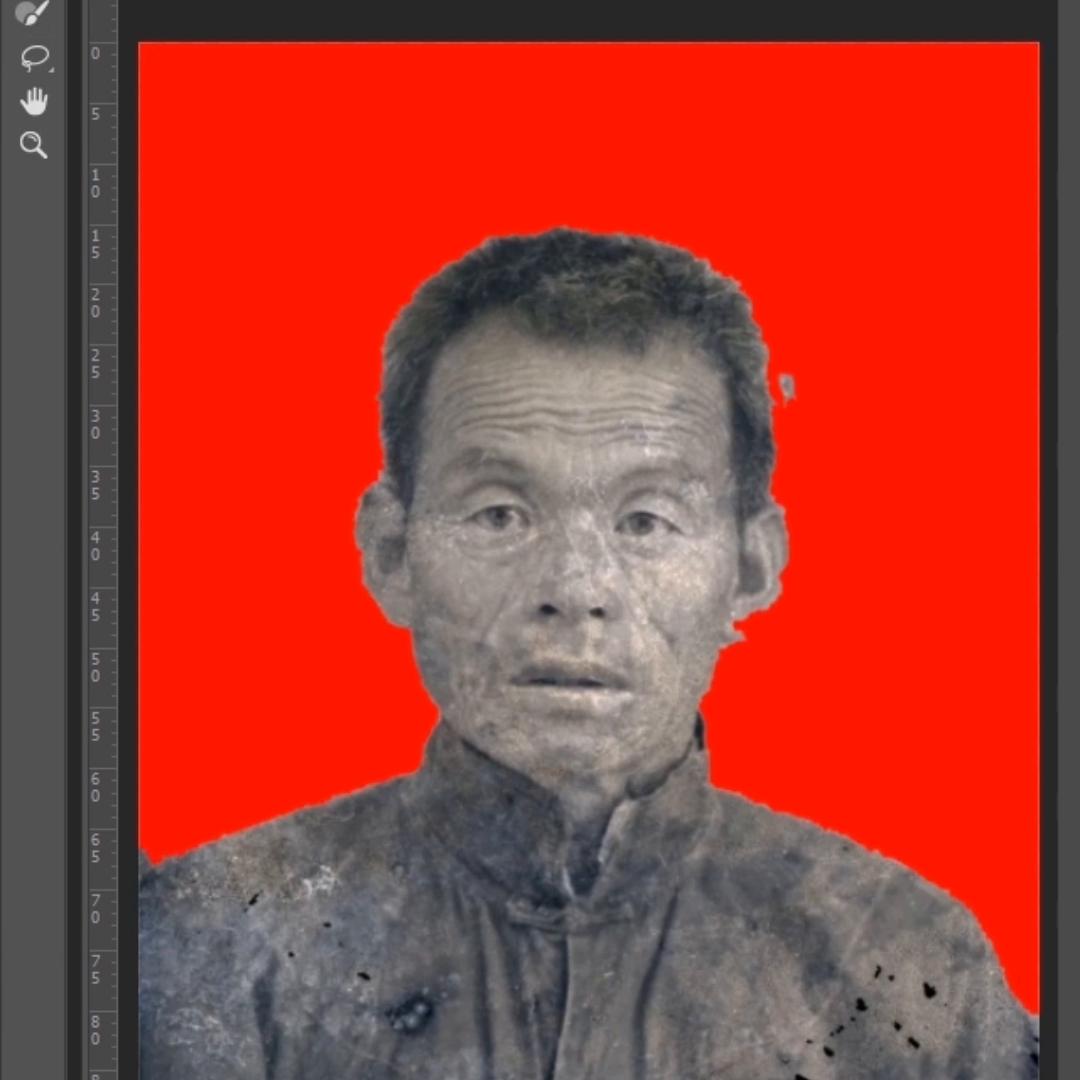 ps怎么做有背景的老照片,ps老照片背景换白色教程