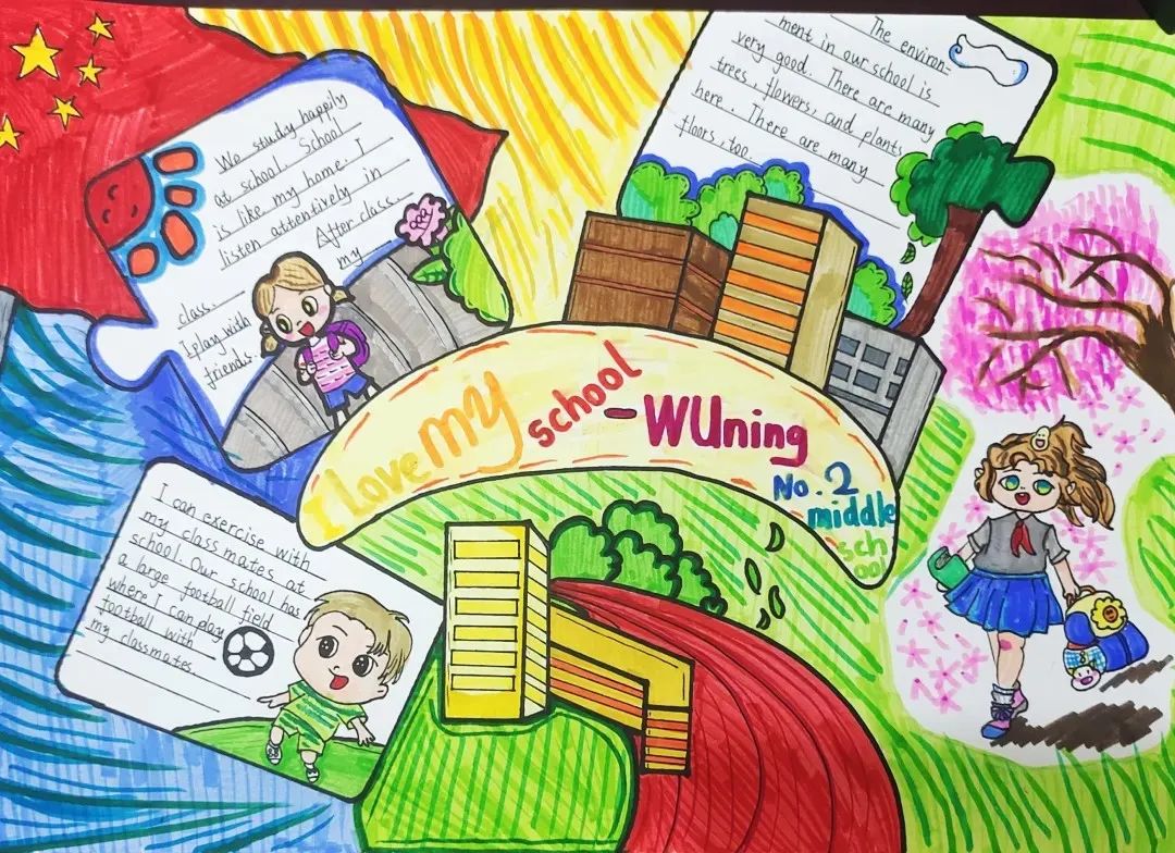 手抄报比赛英语初中,关于英语大赛的手抄报图片