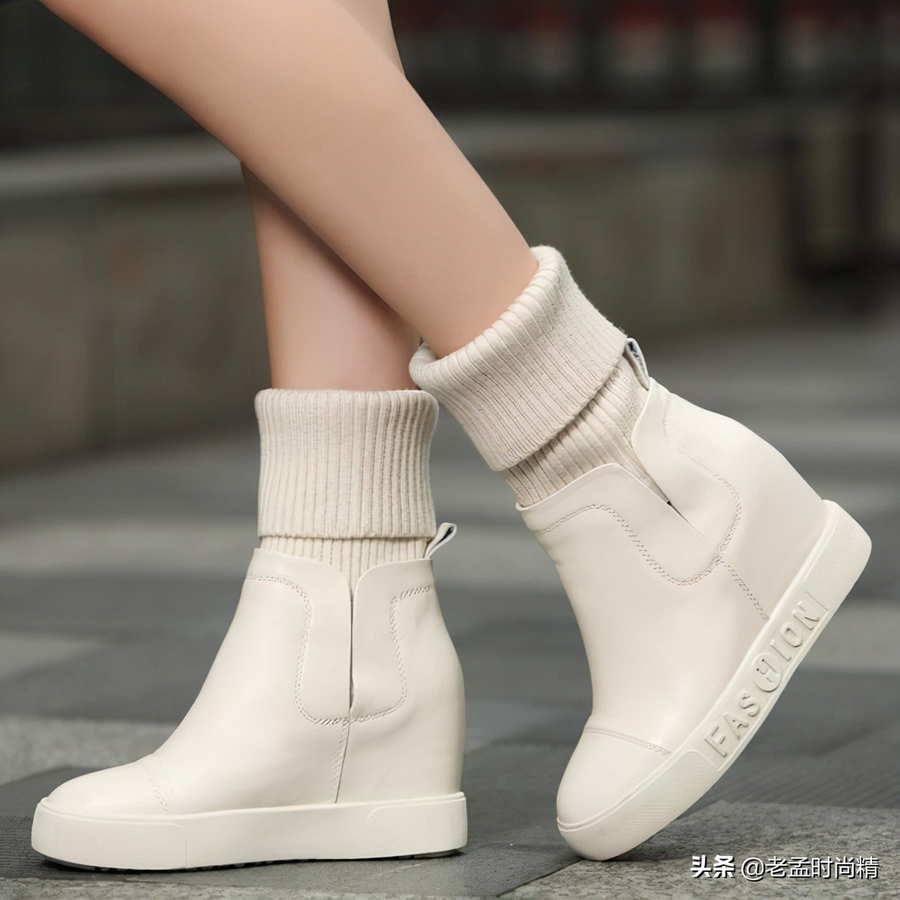 拯救小短腿的马丁靴又增高又显瘦,透气时尚马丁靴