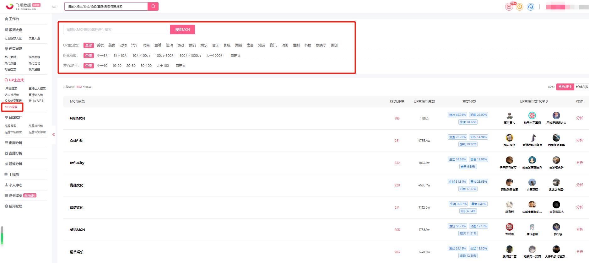 b站up主签约和没签约的区别,b站mcn运营人在哪里查看