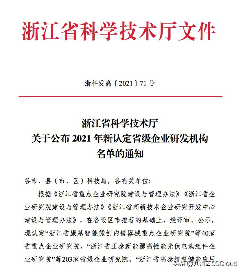 喜报集团公司多项科技成果获奖,2018浙江省科技进步三等奖