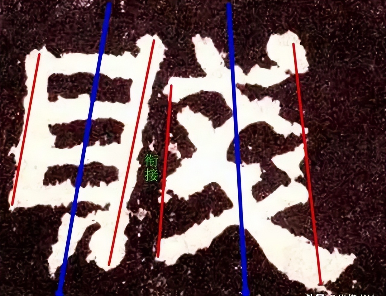 张迁碑集字书法作品双钩临摹,张迁碑单字临摹笔法结构解析