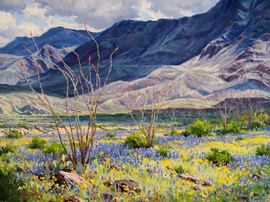 大师笔触生动的风景油画,视觉冲击力很强的风景油画图片