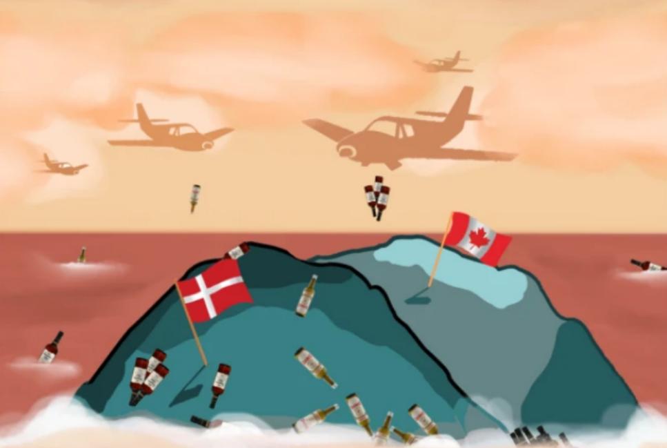 一觉醒来,争议岛屿一分为二,加拿大与欧洲接壤了