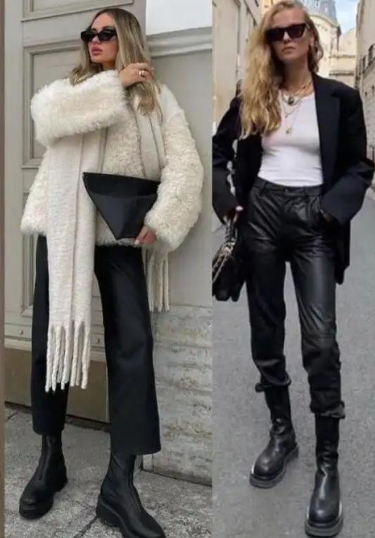 冬季穿低帮马丁靴,降温了中拉链马丁靴