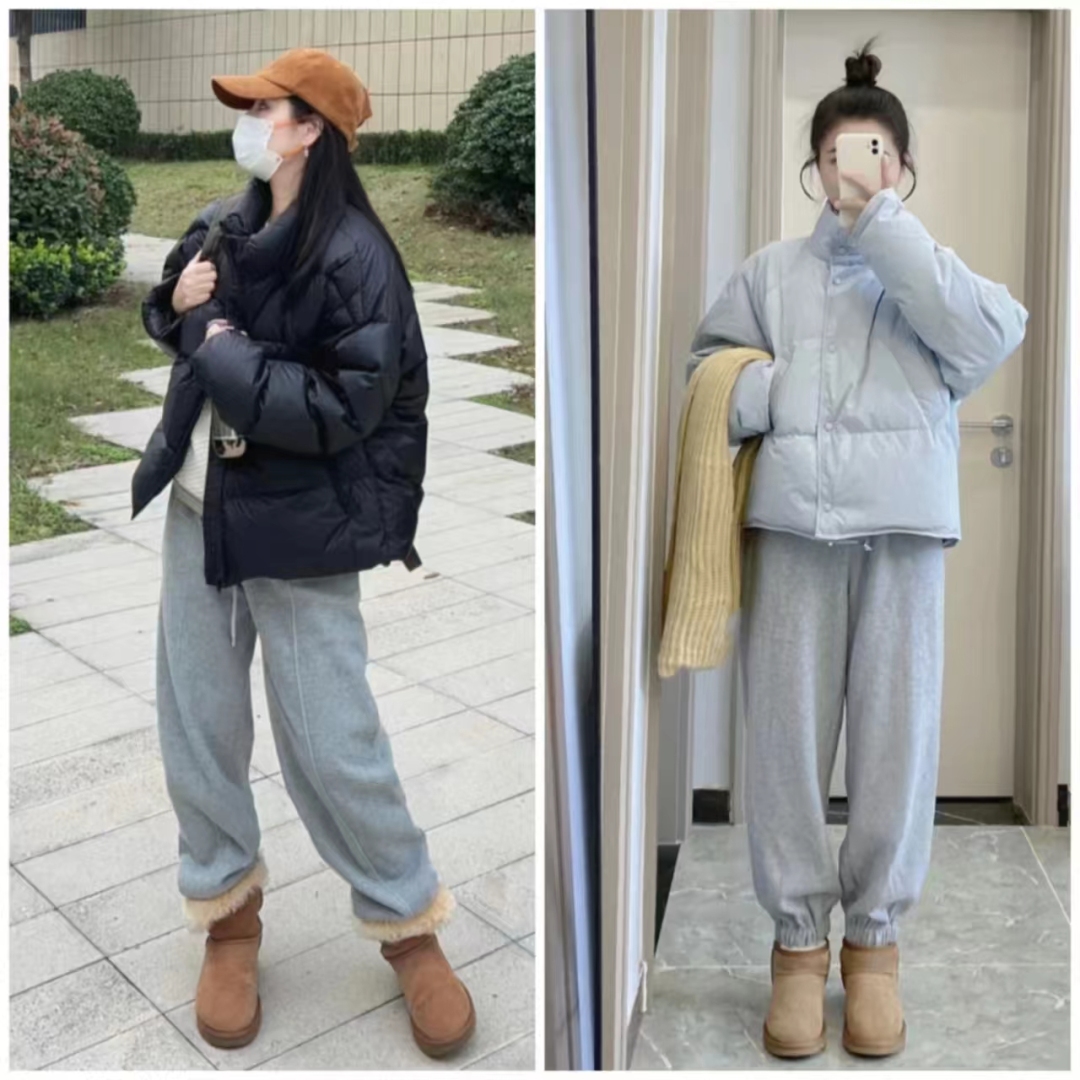 羽绒服搭配什么裤子女孩,女羽绒服和裤子配什么鞋子好看
