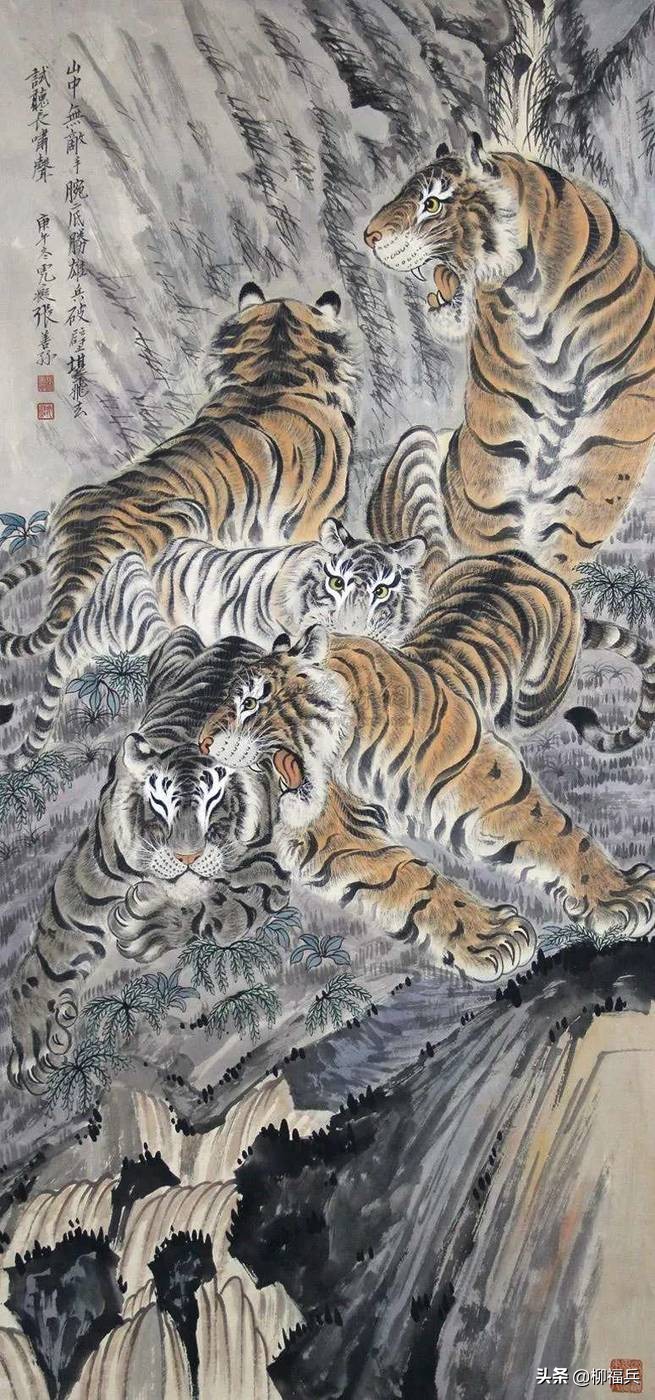 中国历代国画家传奇作品图片欣赏,六骏图国画高清大全