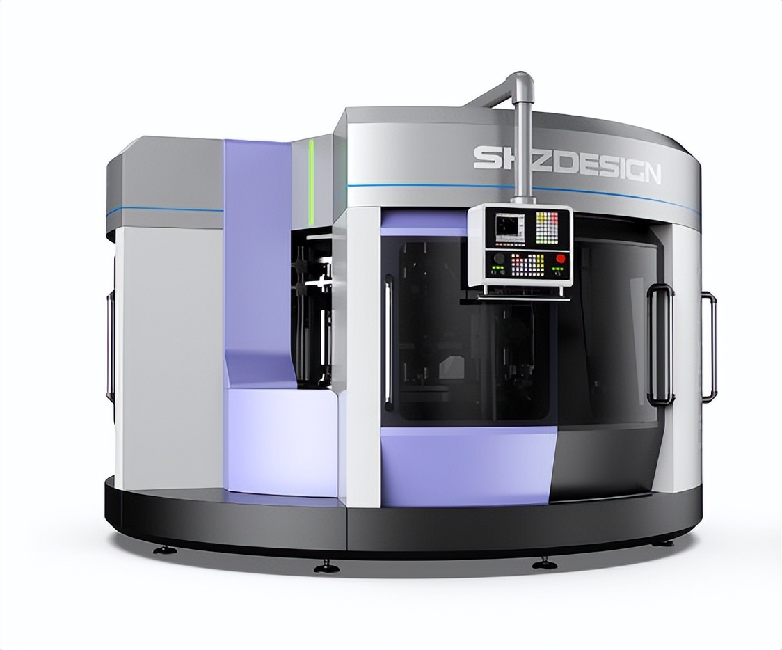 抛光机设计效果图,小型单工位外圆抛光机