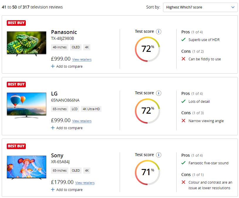 英国测评出五大电视机品牌,韩国原装电视哪款最好