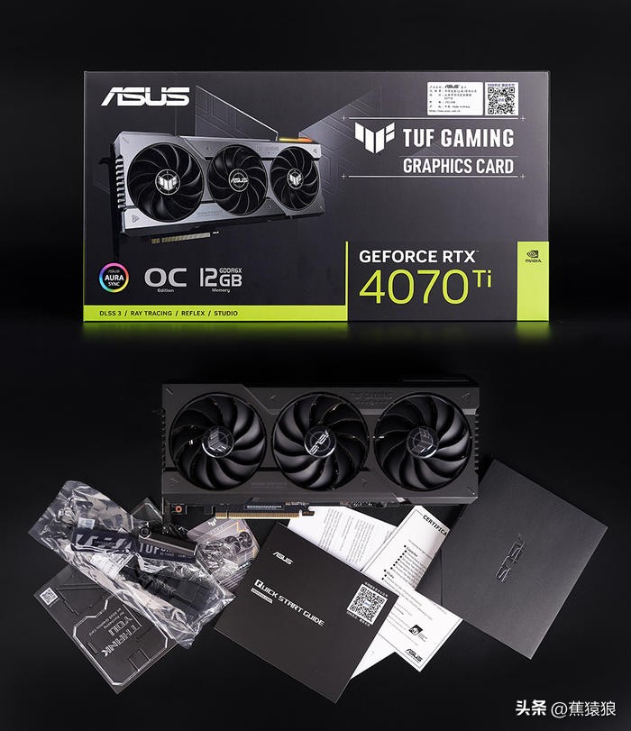 代码36KROGB760-GTUF4070TI，简约黑白调AKLLAA6MMATX机箱装机秀