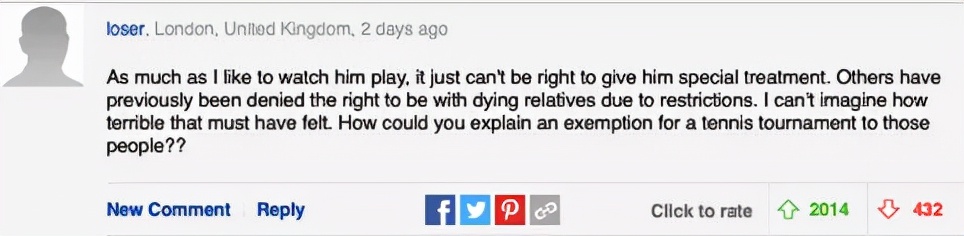 网球名将拒绝接种疫苗，妻子网上还发布假消息，网友：就这水平？