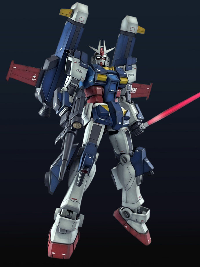 机动战士高达重火力背包,rx-78-2高达模型