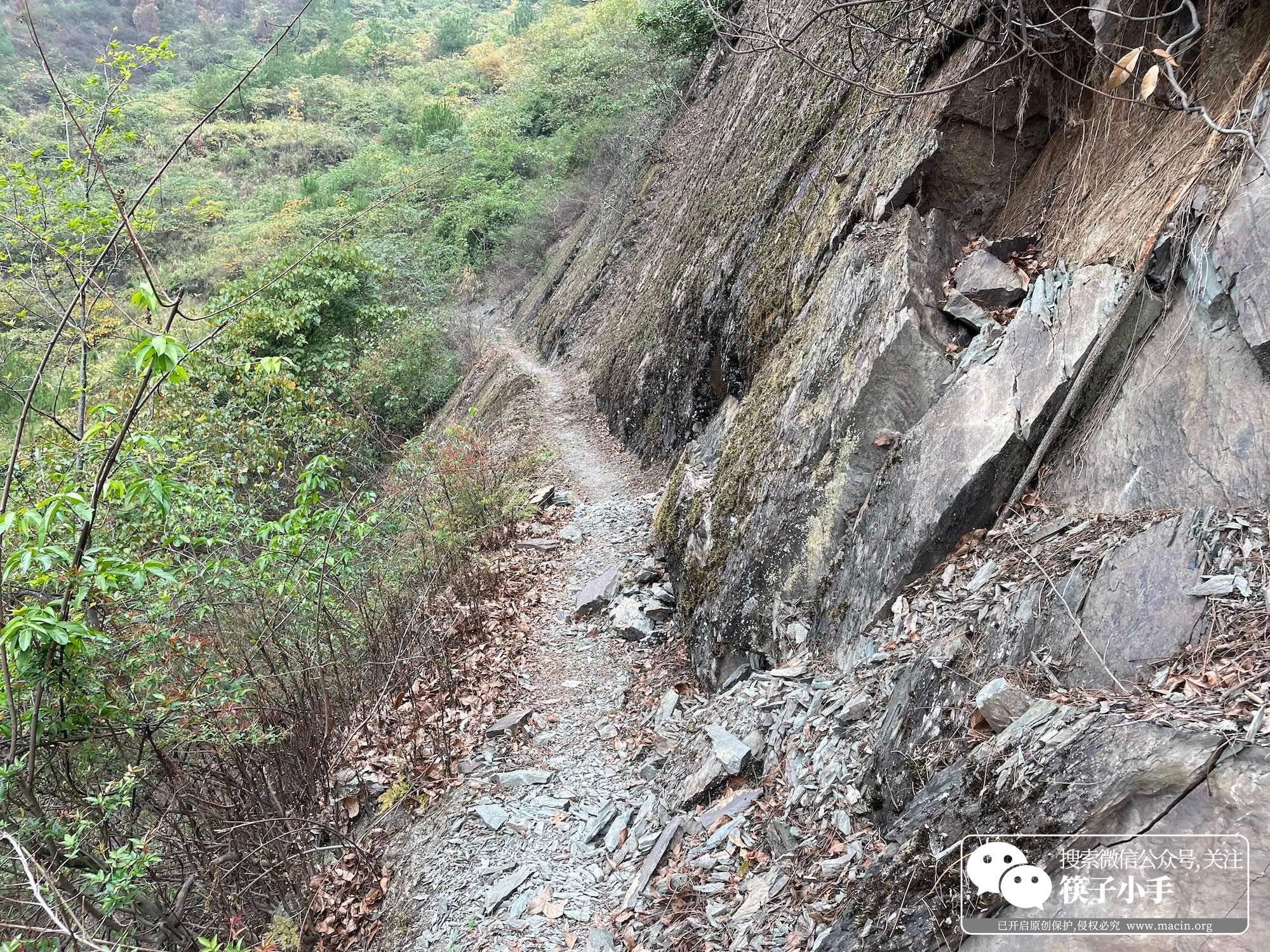 悬崖村步行道原来的样子,凉山悬崖村徒步